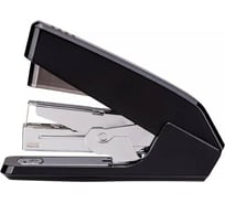 Настольный степлер DELI E0467 BLACK Pro 30 листов встроенный антистеплер черный 100 скоб закрытый/открытый 1126519