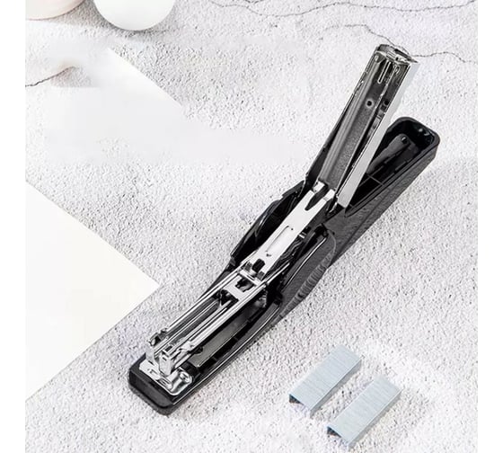 Степлер DELI 0421 BLACK30 листов черный 50 скоб коробка, 12 шт 1549621