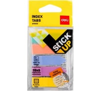Самоклеящиеся пластиковые закладки DELI EA11902 43x12 мм 5 цветов в упаковке 20 листов, 24 упак 1211394