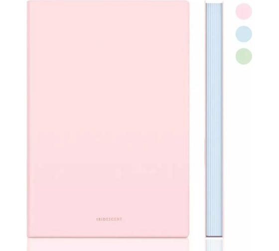Блокнот DELI 22283 LT-PINK 210x143 мм искусственная кожа 96 листов светло-розовый, 16 шт 1480295