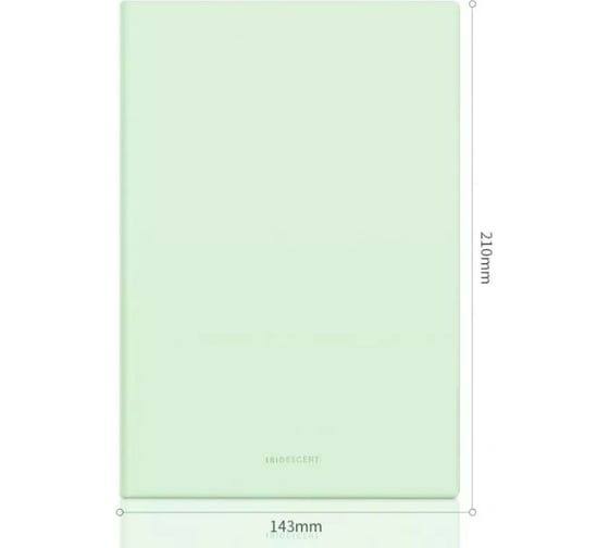 Блокнот DELI 22283 LT-GREEN 210x143 мм искусственная кожа 96 листов светло-зеленый, 16 шт 1480293