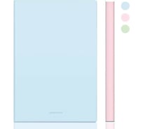 Блокнот DELI 22283 LT-BLUE 210x143 мм искусственная кожа 96 листов голубой, 16 шт 1480296