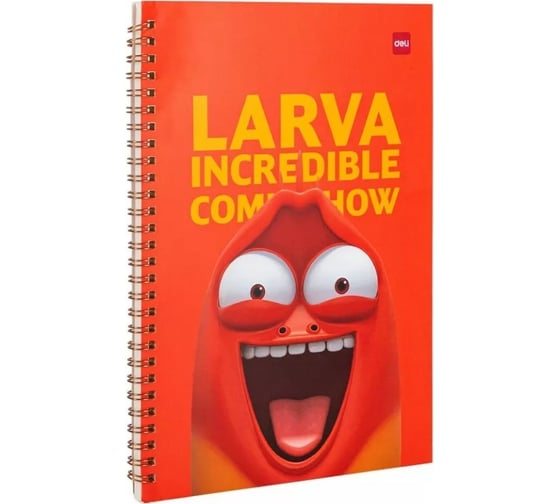 Блокнот DELI LARVA ELB560 B5 250x179 мм 60 листов линейка спираль, 4 шт 1658052