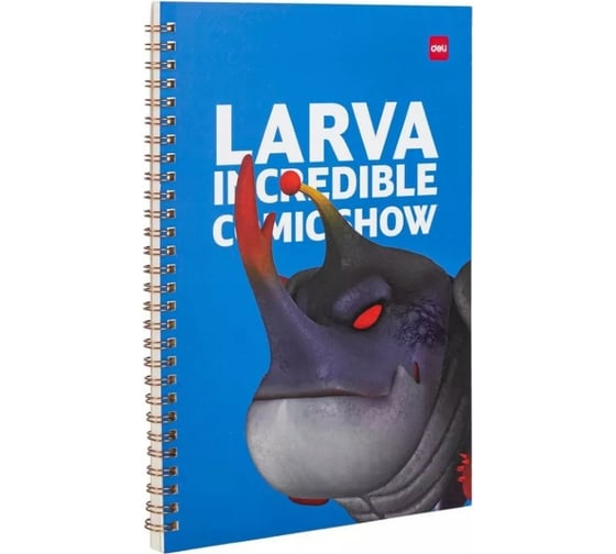 Блокнот DELI LARVA ELB560 B5 250x179 мм 60 листов линейка спираль, 4 шт 1658052