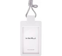 Бейдж DELI NS126WHITE Nusign 108x67 мм вертикальный белый шнур, 24 шт 1504671