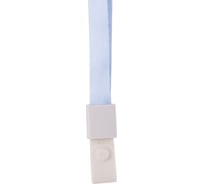Шнур для пропуска DELI 8352 l-blue 45x1 см нейлон голубой упаковка 12 шт пластиковый пакет, 8 упак 1035314
