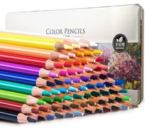 Цветные карандаши DELI 6568 липа цветной корпус 72 цвета металлическая коробка 1583356