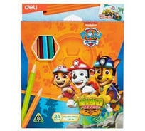 Цветные карандаши DELI Paw Patrol EC116-24 тополь 24 цвета коробка/европодвес, 12 упак 1640131