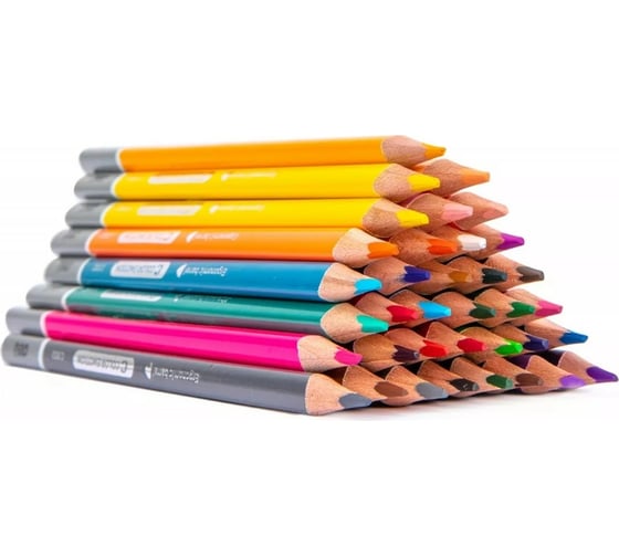 Цветные карандаши DELI Color Emotion EC00235/A липа 36 цветов металлическая коробка, 6 упак 1483053