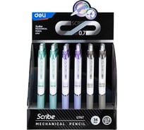 Механический карандаш DELI EU747 0.7 мм пластик, 36 шт 1656468