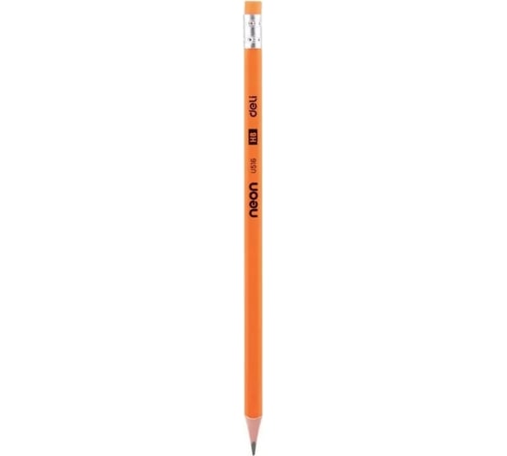 Чернографитный карандаш DELI Neon EU51600 HB трехгранный тополь картонная коробка 12 шт ластик, 12 упак 1049415