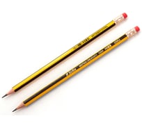 Чернографитный карандаш DELI Scribe EC004-HB HB шестигранный тополь картонная коробка 12 шт ластик, 12 упак 1482554