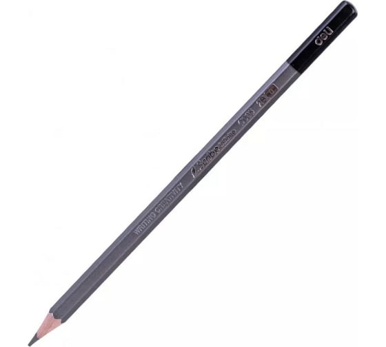 Чернографитный карандаш DELI Scribe EC005-2B 2B шестигранный тополь темно-серый корпус картонная коробка 12 шт, 12 упак 1482563 1
