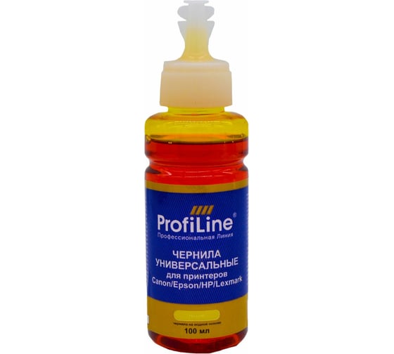 Чернила для Canon/Epson/HP/Lexmark ProfiLine Yellow 500 мл PL_INK_U_C/E/H/L_Y_500ml 1