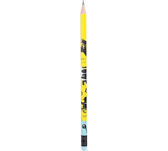 Чернографитный карандаш DELI Arti Graff EU53200-1 2B шестигранный тополь коробка европодвес, ластик, 12 шт 1115555