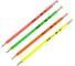 Чернографитный карандаш DELI Neon EU51806-1 2B трехгранный ассорти пластиковая туба, ластик, 50 шт 1111242 6