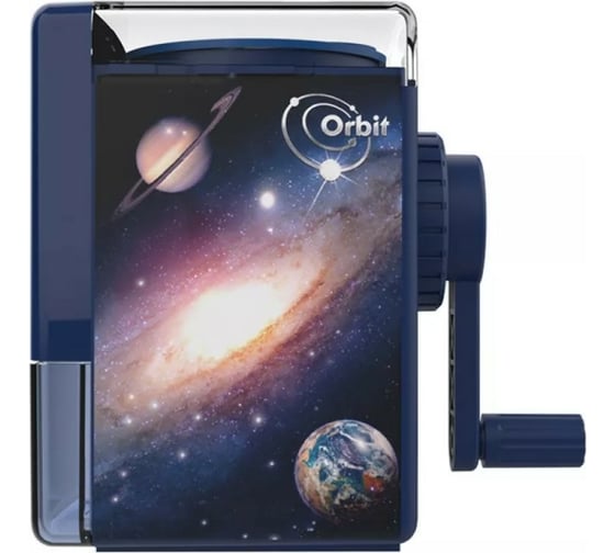 Механическая точилка для карандашей DELI Orbit ER10104 1 отверстие пластик синий, 10 шт 1116082