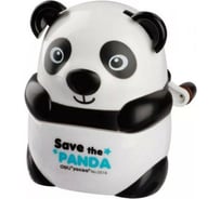 Механическая точилка для карандашей DELI Панда E0518 1 отверстие пластик черный, 6 шт 427481