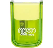 Ручная точилка для карандашей DELI Neon ER00400 1 отверстие пластик ассорти дисплей, 36 шт 1112409