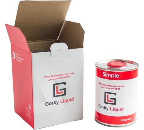 Фотополимерная смола Simple Красная 1 кг Gorky Liquid 52001