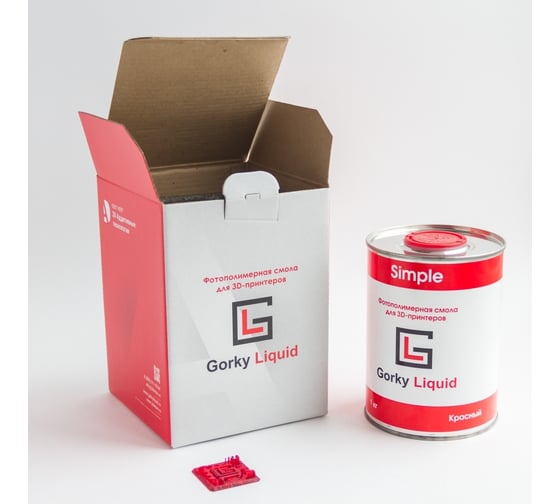 Фотополимерная смола Simple Красная 1 кг Gorky Liquid 52001