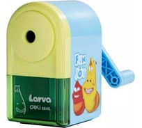 Механическая точилка для карандашей DELI Larva E0641L 1 отверстие пластик ассорти, 12 шт 1658067