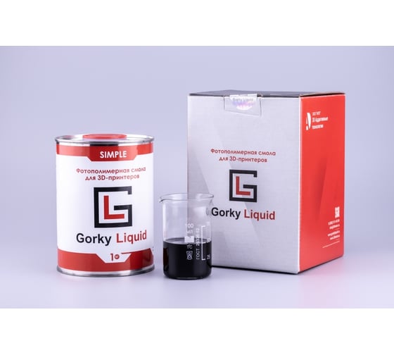 Фотополимерная смола Simple Черная 1 кг Gorky Liquid 52003