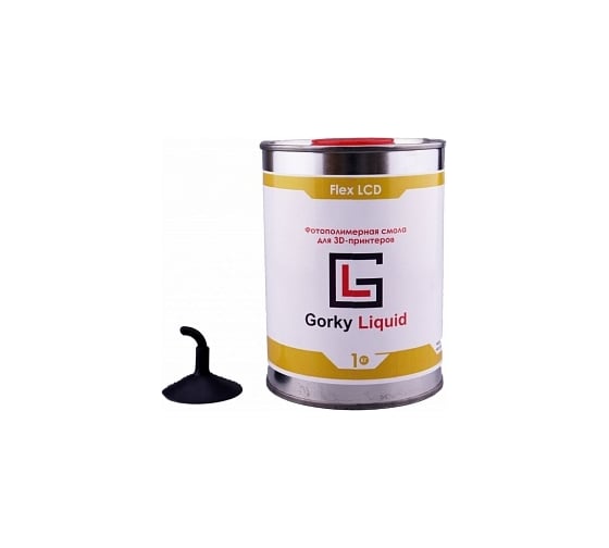 Фотополимерная смола Flex Черная 1 кг Gorky Liquid 52069