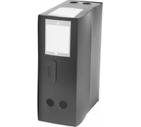 Архивный короб БЮРОКРАТ вырубная застежка, пластик 1 мм, корешок 120 мм, 330x245 мм, черный, 20 шт 816196