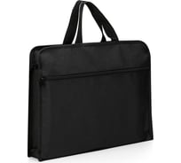 Папка-портфель DELI 63753 BLACK 2 отделения A4 текстиль черный, 10 шт 1435529