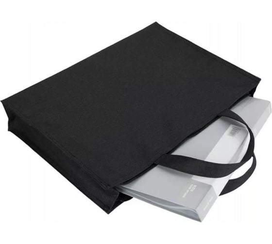 Папка-портфель DELI 5592 BLACK 1 отделение текстиль черный, 24 шт 1459518