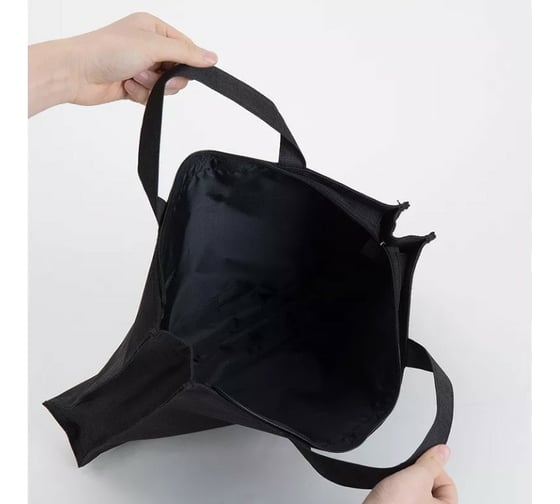 Папка-портфель DELI 5592 BLACK 1 отделение текстиль черный, 24 шт 1459518