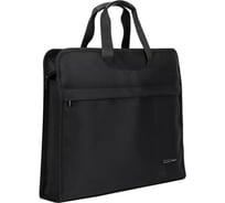Папка-портфель DELI 63754 BLACK 2 отделения A4 текстиль черный 1394352