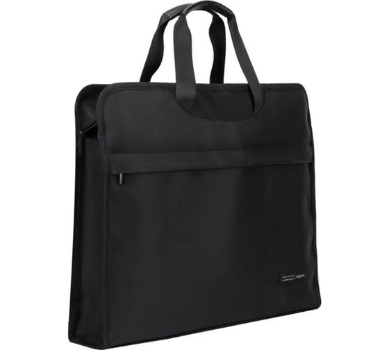 Папка-портфель DELI 63754 BLACK 2 отделения A4 текстиль черный 1394352