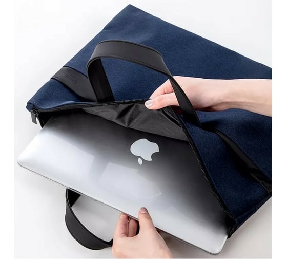 Папка-портфель DELI 63750 BLUE 1 отделение терилен синий 1366170
