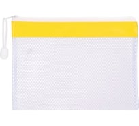 Папка на молнии DELI Rio ZIP EF45202 A5 ПВХ цвет молнии ассорти сетка, 12 шт 1082753