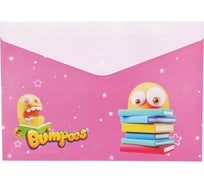 Конверт на кнопке DELI Bumpees EZ65102 A4 горизонтальное расширение пластик ассорти, 10 шт 1028921