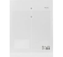 Конверт DELI 64102 A4 полипропилен прозрачный упаковка 12 шт, 8 упак 1394337