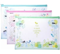 Папка на молнии DELI ZIP 5992-02 A5 пластик, 12 шт 475908