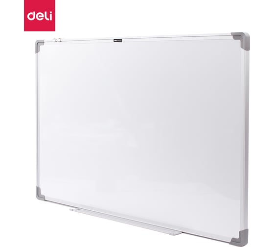 Магнитно-маркерная доска DELI 60x90см, алюминиевая рама, белый E39033A