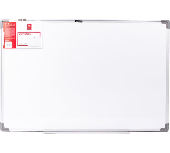 Магнитно-маркерная доска DELI 60x90см, алюминиевая рама, белый E39033A