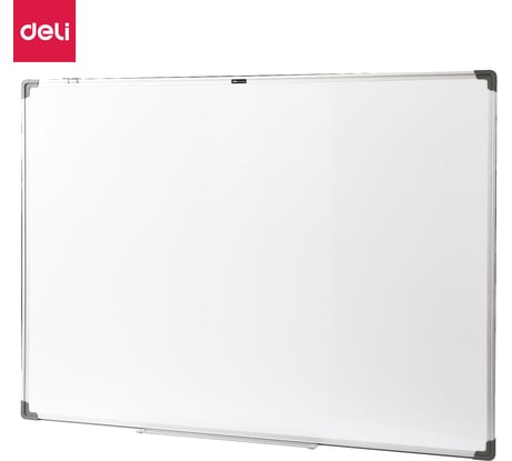 Магнитно-маркерная доска DELI 90x120см, алюминиевая рама, белая E39034A