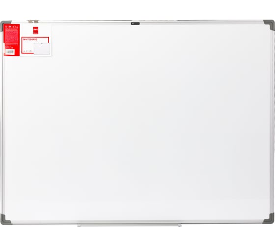 Магнитно-маркерная доска DELI 90x120см, алюминиевая рама, белая E39034A