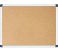 Пробковая доска DELI E39053 пробка коричневый 60x90 см алюминиевая рама 489721