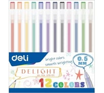 Набор ручек гелевых DELI, чернила ассорти (12 шт) 1584233, 12 шт в упаковке EG119-12C