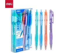 Гелевая ручка DELI синий, линия 0.7 мм, 1 шт EG09-BL