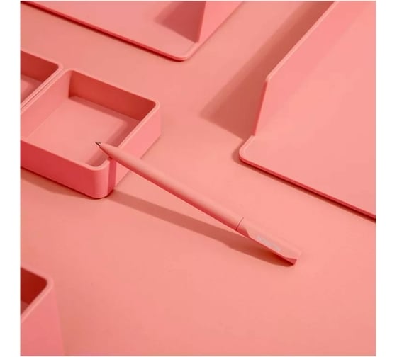 Гелевая ручка DELI Nusign NS552 pink розовый корпус черные чернила линия 0.5 мм, 50 шт 1658007