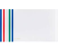 Папка DELI 63101 со скрепкошиной A4 полипропилен ассорти упаковка 5 шт, 50 упак 1394331