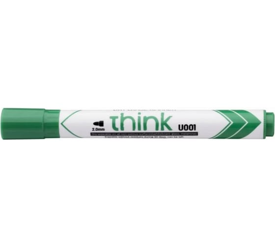 Маркер для досок DELI Think EU00150 круглый пишущий наконечник 2 мм зеленый, 12 шт 412167 1