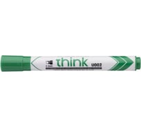 Маркер для досок DELI Think EU00250 скошенный пишущий наконечник 2-5 мм зеленый, 10 шт 412175